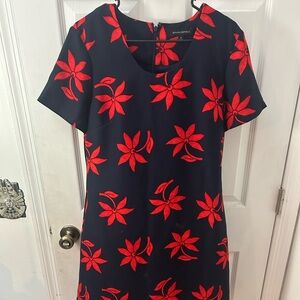 Banana Republic Black and Red Sheath Mini Dress